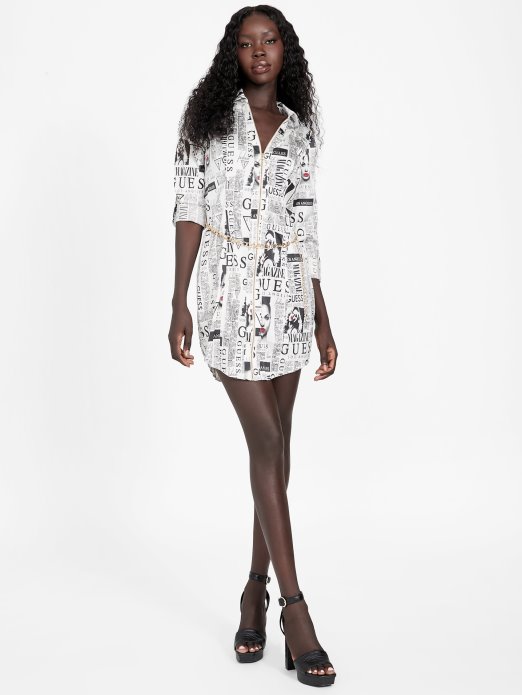 Jet Crna Multi Arden Košulja Haljina Pogodi Kupnju