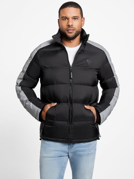 Jet Crna Multi Eko Martin Color-block Pufer Jakna Guess Shopping