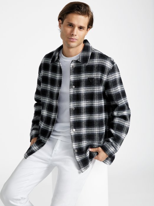 Jet Crna Multi Guess Karirana Košulja Sako Od Garlana