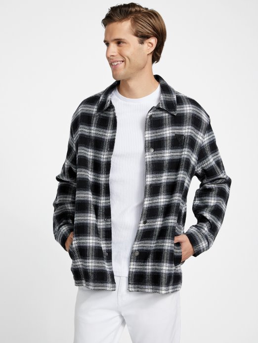 Jet Crna Multi Guess Karirana Košulja Sako Od Garlana