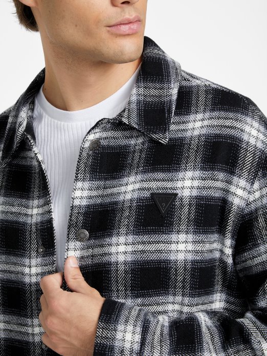 Jet Crna Multi Guess Karirana Košulja Sako Od Garlana