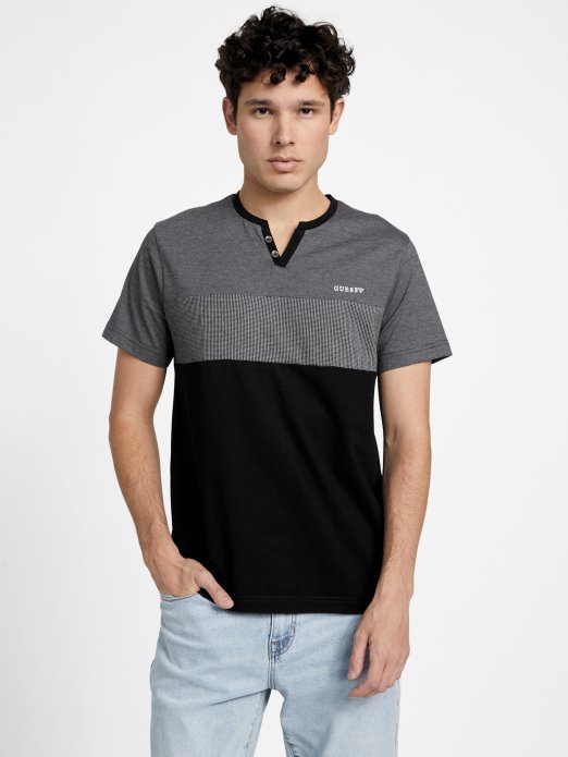 Jet Crna Multi Guess Shopping Hanz Color-block Majica S Prorezom