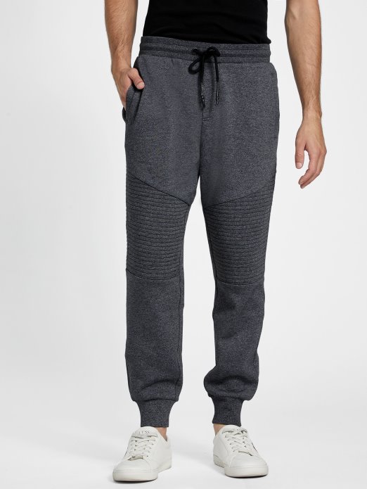 Jet Crne Multi Guess Shopping Marlon Flis Moto Joggers