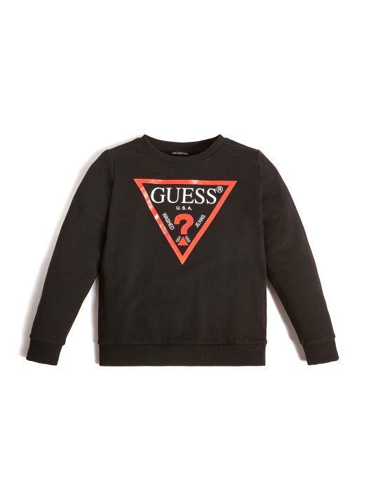 Jet Crni Guess Shopping Eco Core Pulover S Logotipom (7-14)