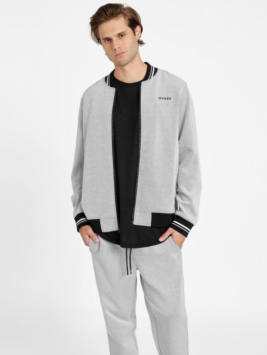 Jett Teksturirana Ljetna Jakna Guess Shopping Siva