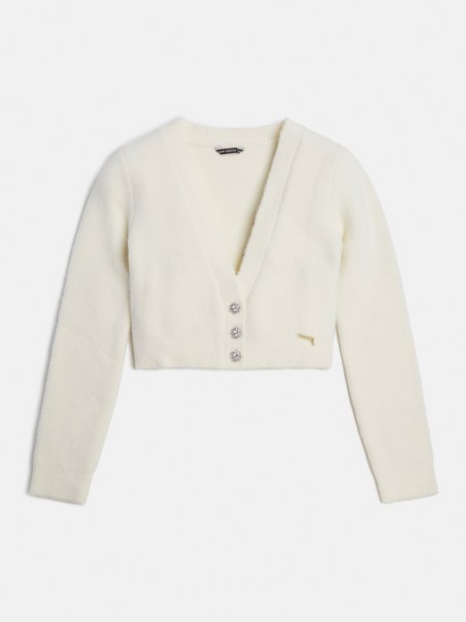 Kardigan S Bijelim Draguljem Na Dugmad Pogodi Kupnju