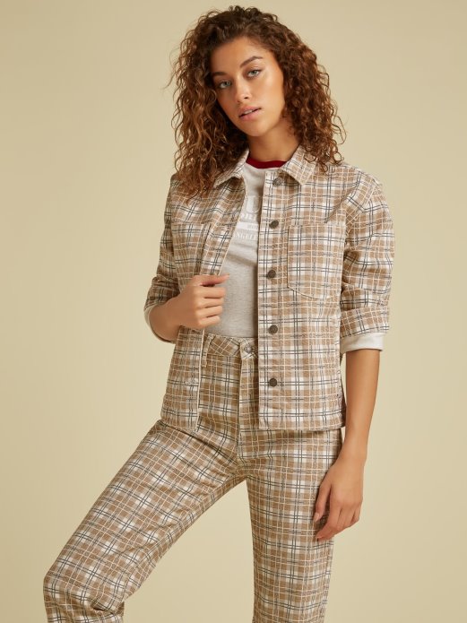 Karirani Sako Smeđi Guess Shopping