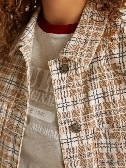 Karirani Sako Smeđi Guess Shopping