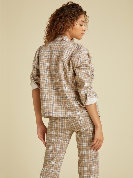 Karirani Sako Smeđi Guess Shopping