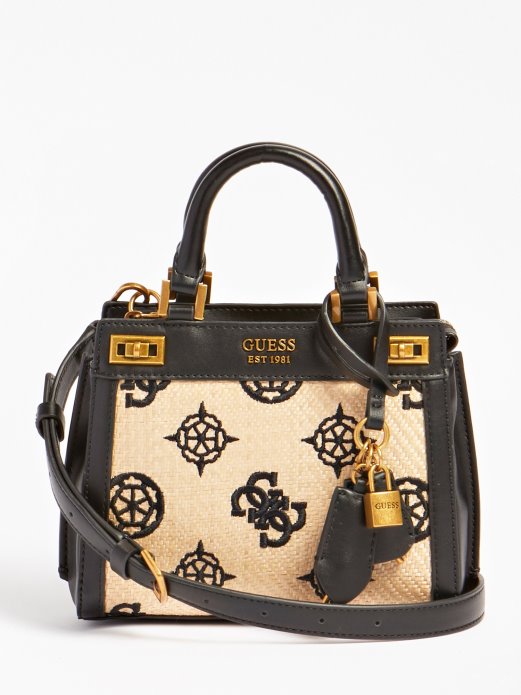 Katey 4g Peony Logo Mini Torbica Crna Multi Guess Shopping