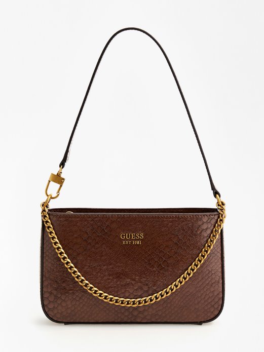 Katey Torba Za Rame S Printom Pitona Smeđa Guess Shopping