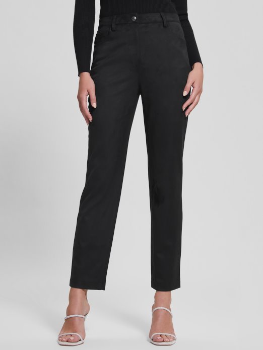 Kelly Ravne Hlače Guess Shopping Jet Crne