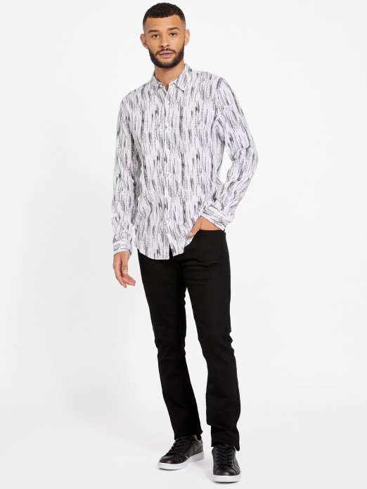 Košulja S Botaničkim Printom Guess Shopping čista Bijela