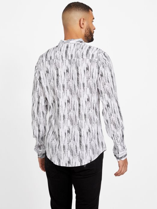 Košulja S Botaničkim Printom Guess Shopping čista Bijela