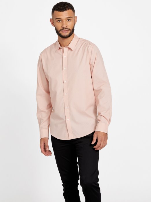 Košulja S Teksturom Greyjoy Guess Shopping Vapor Rose