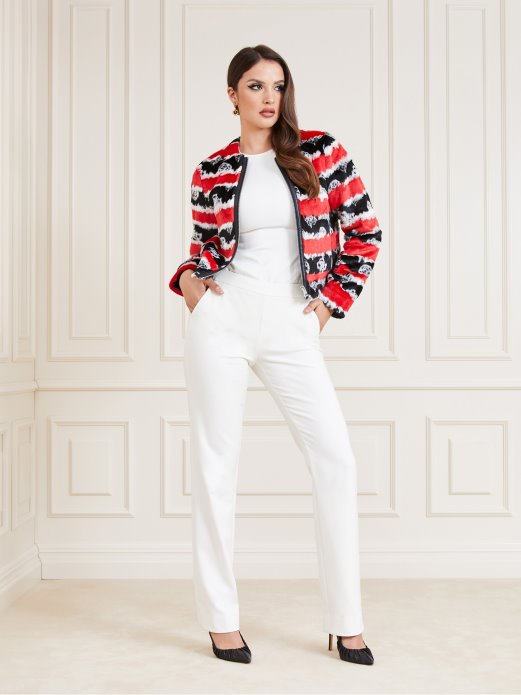 Kratka Jakna Od Umjetnog Krzna Guess Shopping Ružičasta