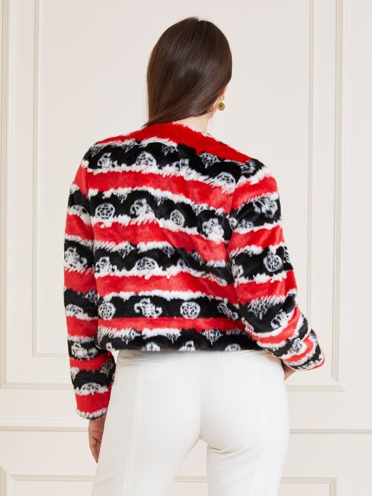 Kratka Jakna Od Umjetnog Krzna Guess Shopping Ružičasta