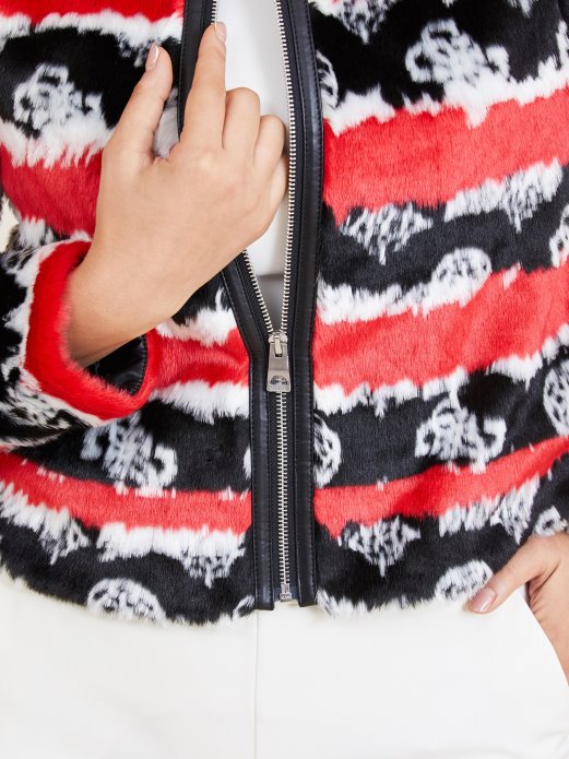 Kratka Jakna Od Umjetnog Krzna Guess Shopping Ružičasta