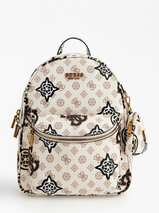 Kućna Zabava 4g Peony Logo Ruksak Guess Shopping Krema