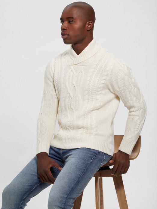 Kyle šal Džemper Ecru Biser Guess Shopping