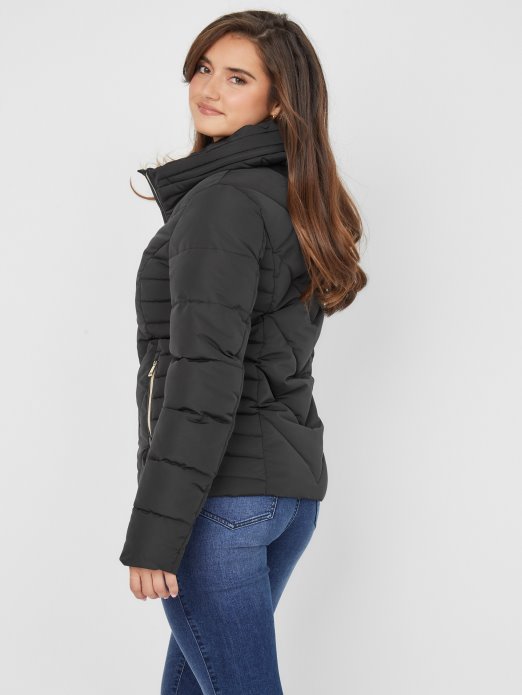 Laila Podstavljena Jakna Jet Crna Guess Shopping