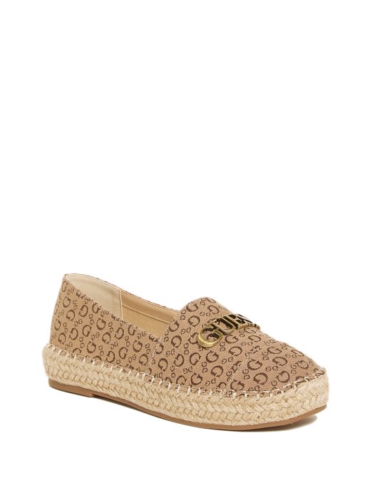 Laini Logo Espadrile Guess Shopping Smeđe