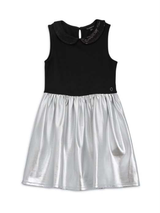 Laminirana Srebrna Na Crnoj Guess Metalik Haljini (7-16)