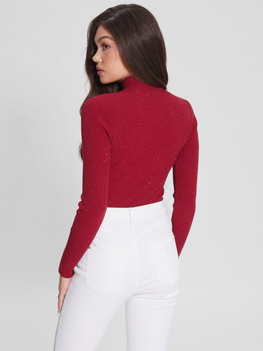 Lea Cutout Pulover Sa šljokicama Guess Shopping Fruit Juice Pink Multi