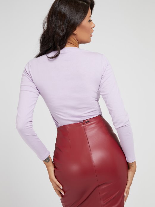 Lila Guess Shopping Trokut Majica S Logotipom