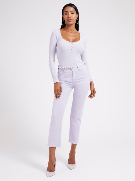 Lila Jewel Buttons Top Guess Shopping