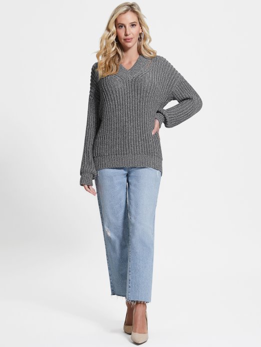 Lise Džemper S Izrezima Guess Shopping Mindful Lurex Multi