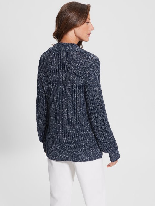 Lise Džemper S Izrezima Pocrnjeli Plavi Lurex Mult Guess Shopping