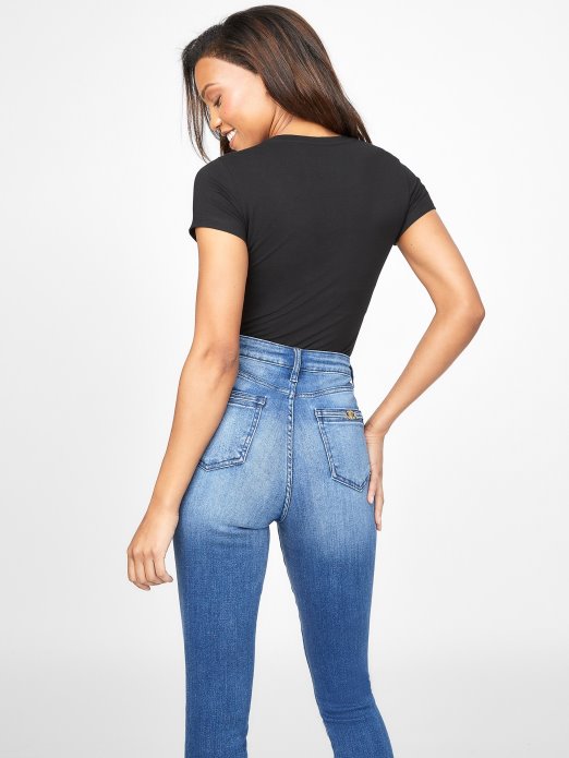 Lobe Tee Jet Black Guess Shopping