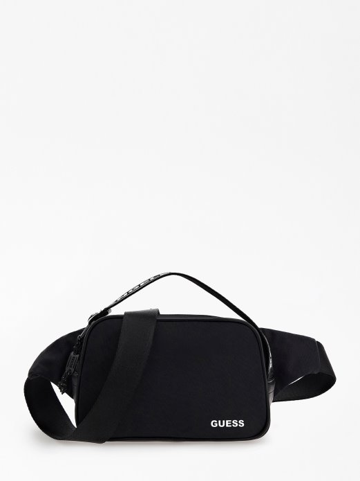 Logo Natpis Certosa Tech Torba Za Pojas Guess Shopping Crna