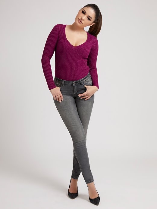 Lurex Top Guess Shopping Crvena