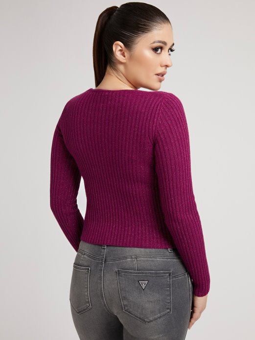 Lurex Top Guess Shopping Crvena