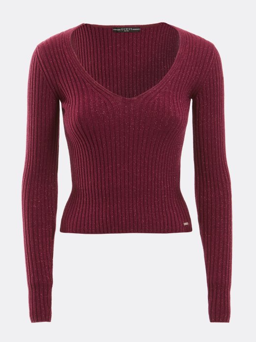 Lurex Top Guess Shopping Crvena