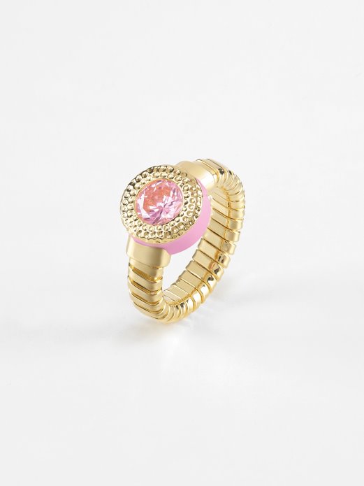 Mad About Gold Ring Guess Shopping Multi Pink