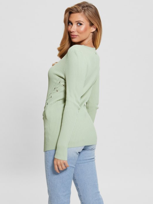 Maglovito Zeleni Irmine Džemper S Okruglim Izrezom Top Guess Shopping
