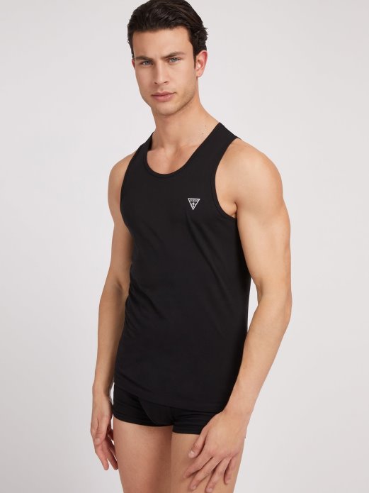 Majica Bez Rukava S Crnim Logotipom U Obliku Trokuta Guess Shopping