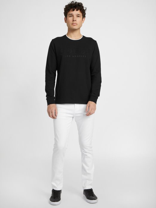 Majica Dugih Rukava S Logotipom Kalico Guess Shopping Jet Crna