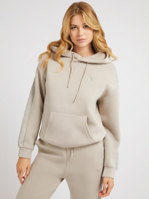 Majica S Kapuljačom Guess Shopping Bež