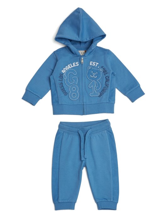 Majica S Kapuljačom I Hlačama S Medvjeđim Zakrpom (3-24 M) Bacopa Guess Shopping
