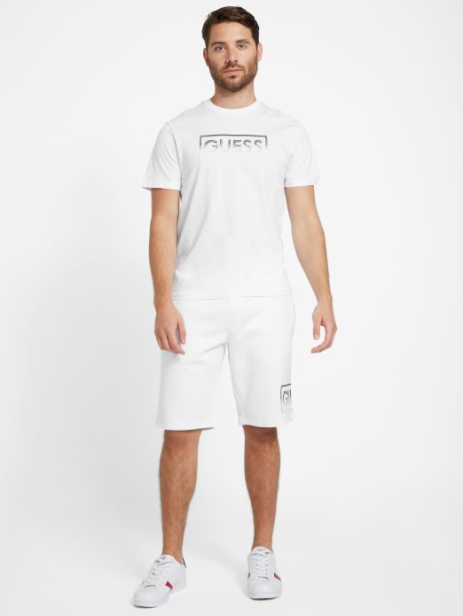 Majica S Logotipom Hartley čista Bijela Guess Shopping