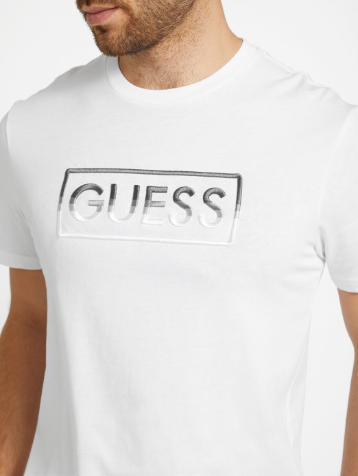 Majica S Logotipom Hartley čista Bijela Guess Shopping