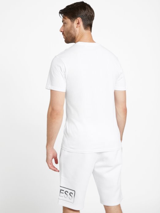 Majica S Logotipom Hartley čista Bijela Guess Shopping