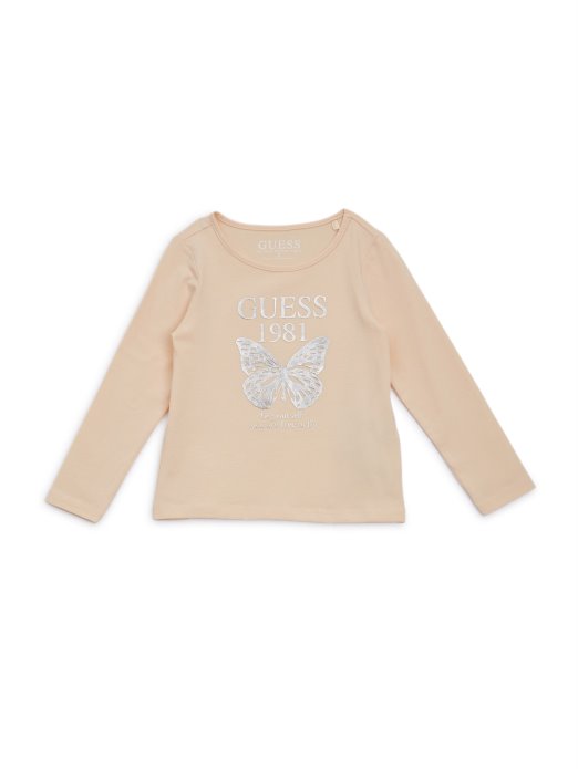 Majica S Logotipom Leptira (7-16) Cosmic Vanilla Guess Shopping