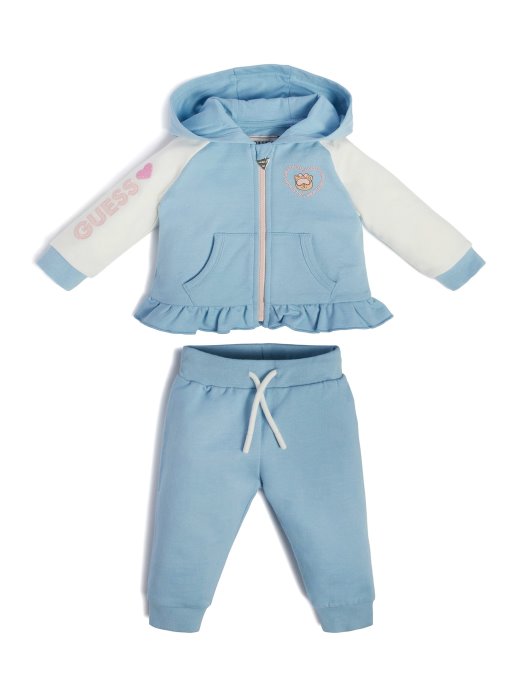 Majica S Medvjedom S Kapuljačom I Hlače (0-24m) Baby Sky Guess Shopping