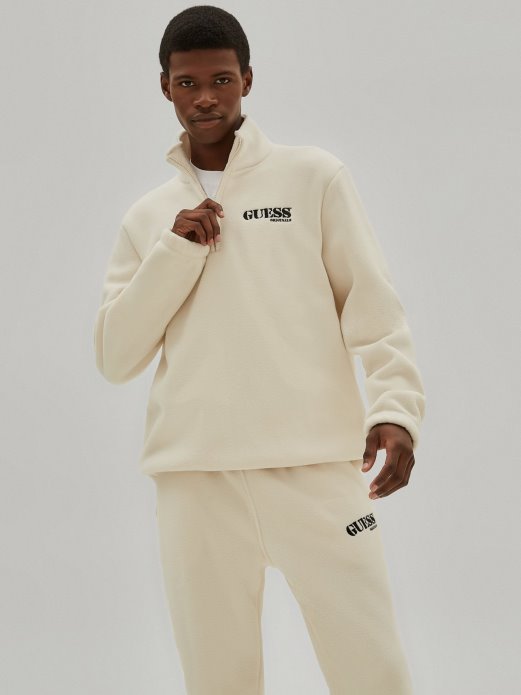 Majica S Patentnim Zatvaračem Bijela Guess Shopping