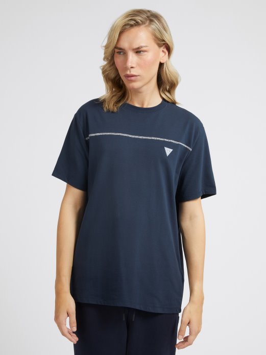 Majica S Plavim Leđima S Logotipom Pogodi Kupnju